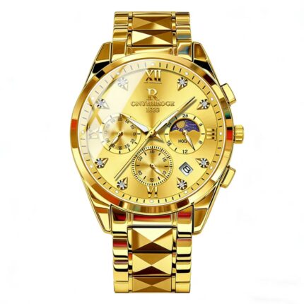 Men's Multifunction Chronograph Stainless Steel Wristwatch