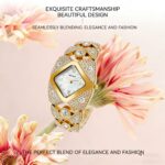 Elegant Mother-of-Pearl Dial Diamond Bracelet Watch for Ladies